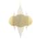 CosmoLiving by Cosmopolitan 39" Gold Metal Contemporary Wall Mirror Décor